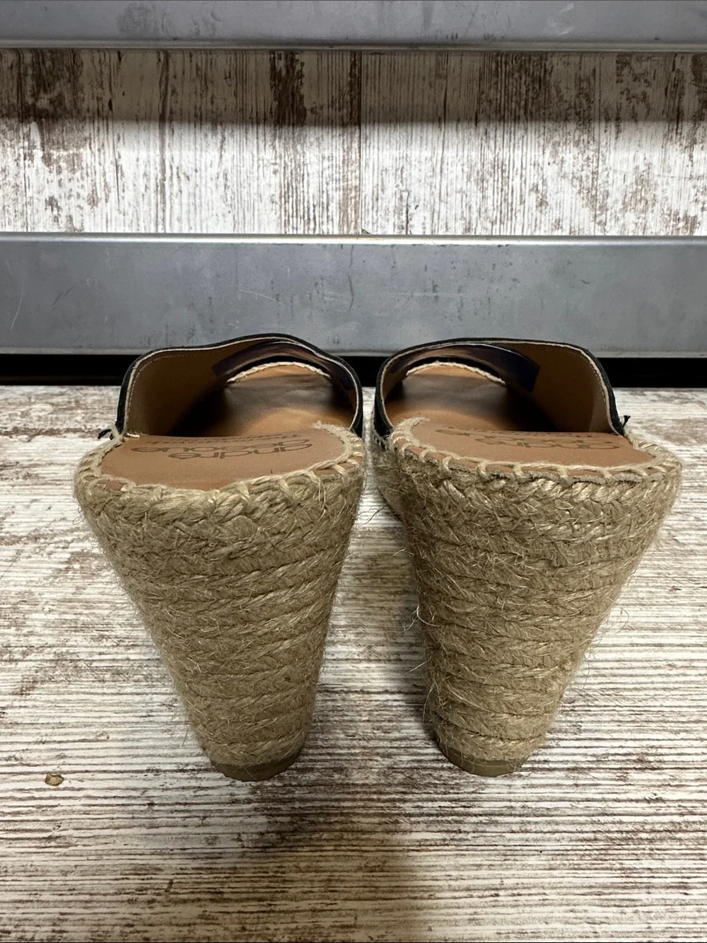 Andre Assous Catarina Espadrille Platform Wedge Sandal Women’s Sz 9